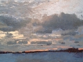 avondlucht boven finland
