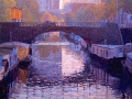 oude ebbingebrug in de herfst
