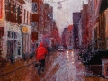 oude boteringestraat in de regen
