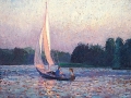 zeilbootje op het paterswoldse meer