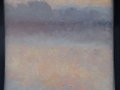 reflectie 2 ( ochtend nevel Reitdiep) 10 x 10 cm