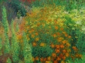 Tuin-met-Afrikaantjes-en-Dahlias-100-x-100cm-klein