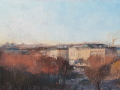 Wenen vanaf de Karlskirche 50 x 150 cm