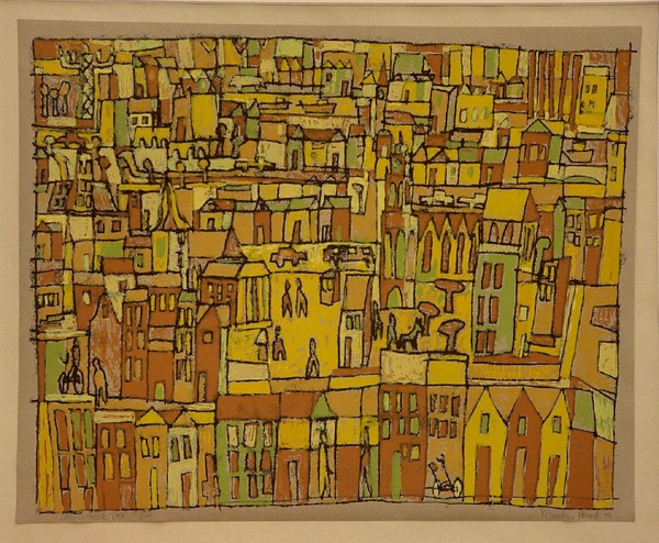 Martiniprent, zeefdruk, uitgave bij het Jubileum van Galerie Ann's Art Groningen (uitverkocht), 1996