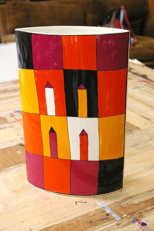Vaas - relatiegeschenk in opdracht van een bedrijf, 2005