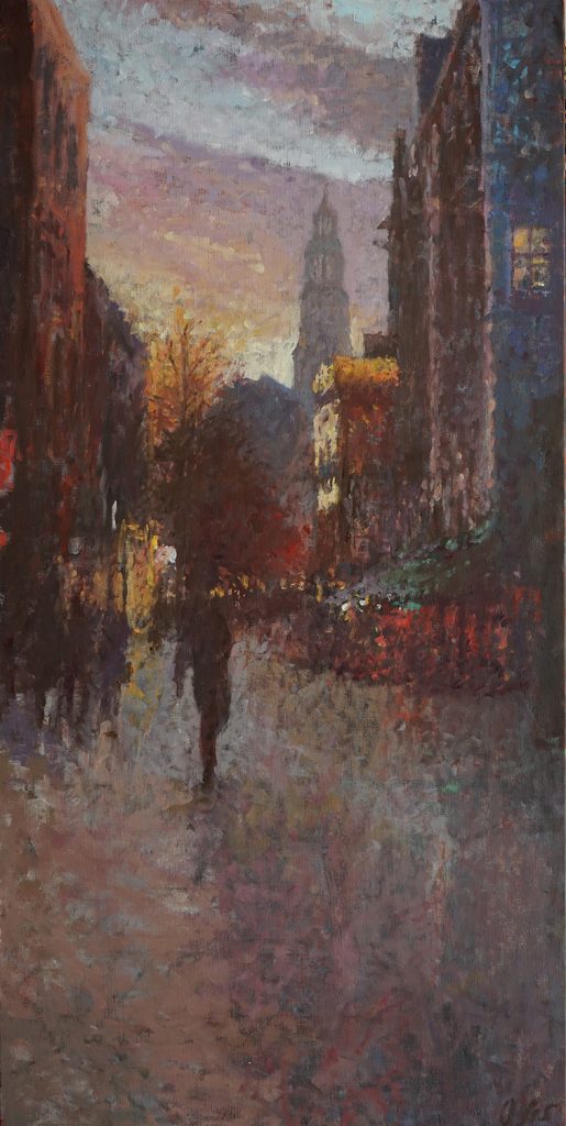 Doorkijk A-kerk, 80 x 120 cm, 2019