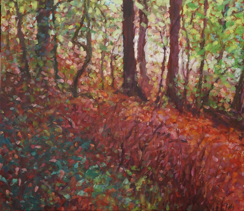 Noorderplantsoen herfst doorkijk, 100 x 125 cm, 2019